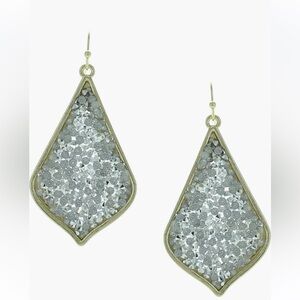 OLIVIA WELLES Cece Druzy Drop Earrings